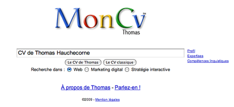 cv google hauchecorne