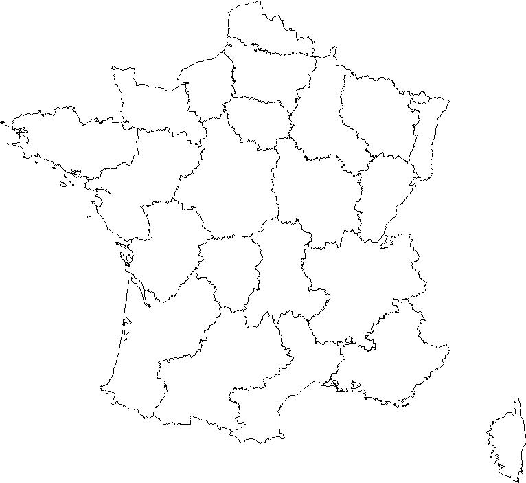 Cartes pour s'entraîner (France : régions et repères...)