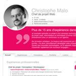 Personnalisation du CV en CSS : le CV de Christophe Malo