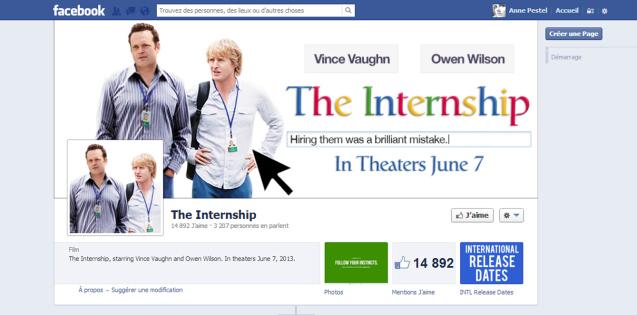 the internship facebook google