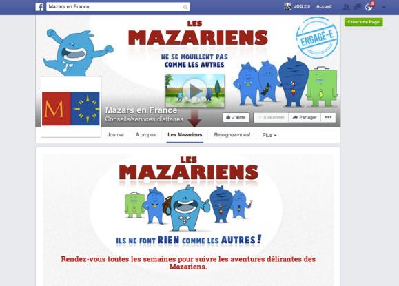 Page Facebook Mazars en France