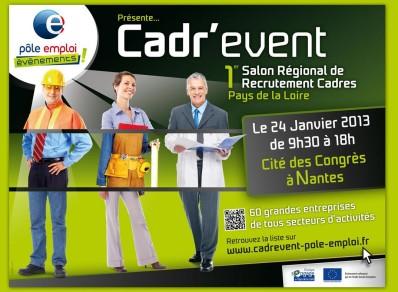 Cadr'event : 1er salon régional de recrutement cadres Pays de la Loire