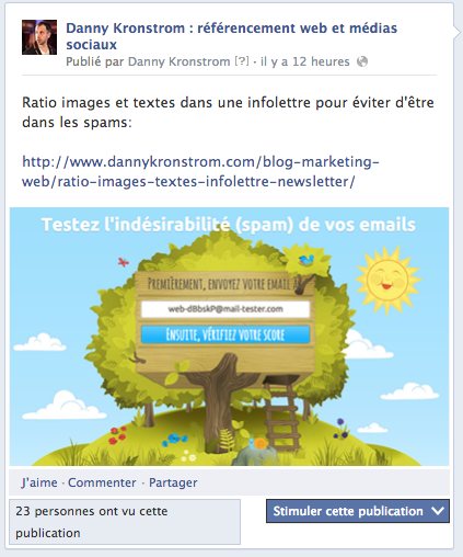 Publicités sur Facebook