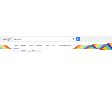 Google aux couleurs de l’arc-en-ciel