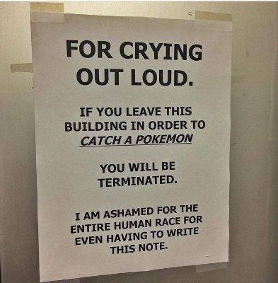 Le phénomène PokémonGo au bureau