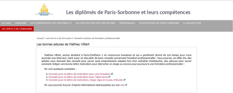 Les anciens élèves de La Sorbonne proposent "Les bonnes astuces d'AMVi&quot; !
