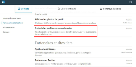 Tuto : exporter vos contacts sur Linkedin