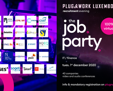 Plug&amp;Work Luxembourg 2020: last event of the year… but not least!